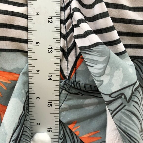 Banana Boat Swim Trunks Mens 2XL UPF 50 Gray Palm Print Tropical Hawaiian - Picture 11 of 12